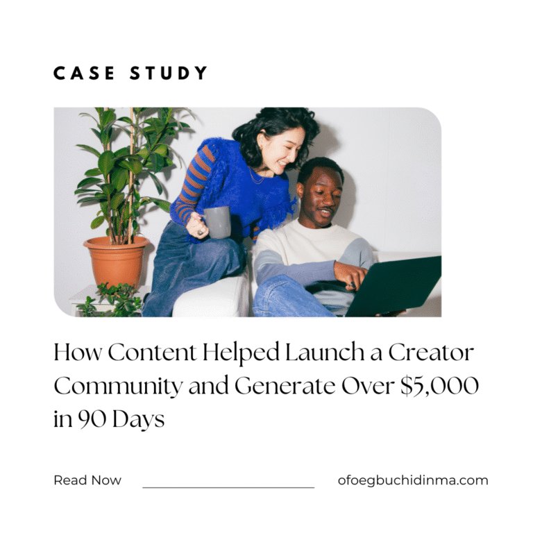 How Content Helped Launch a Creator Community and Generate Over $5,000 in 90 Days